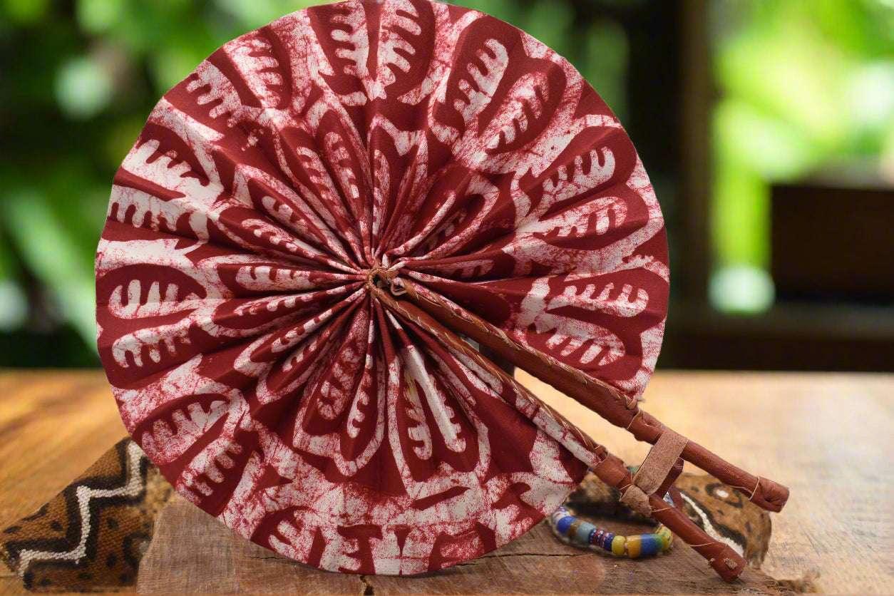 Ankara Print Hand Fans – Made in Ghana Bold. Beautiful. Functional - ONYX MODE
