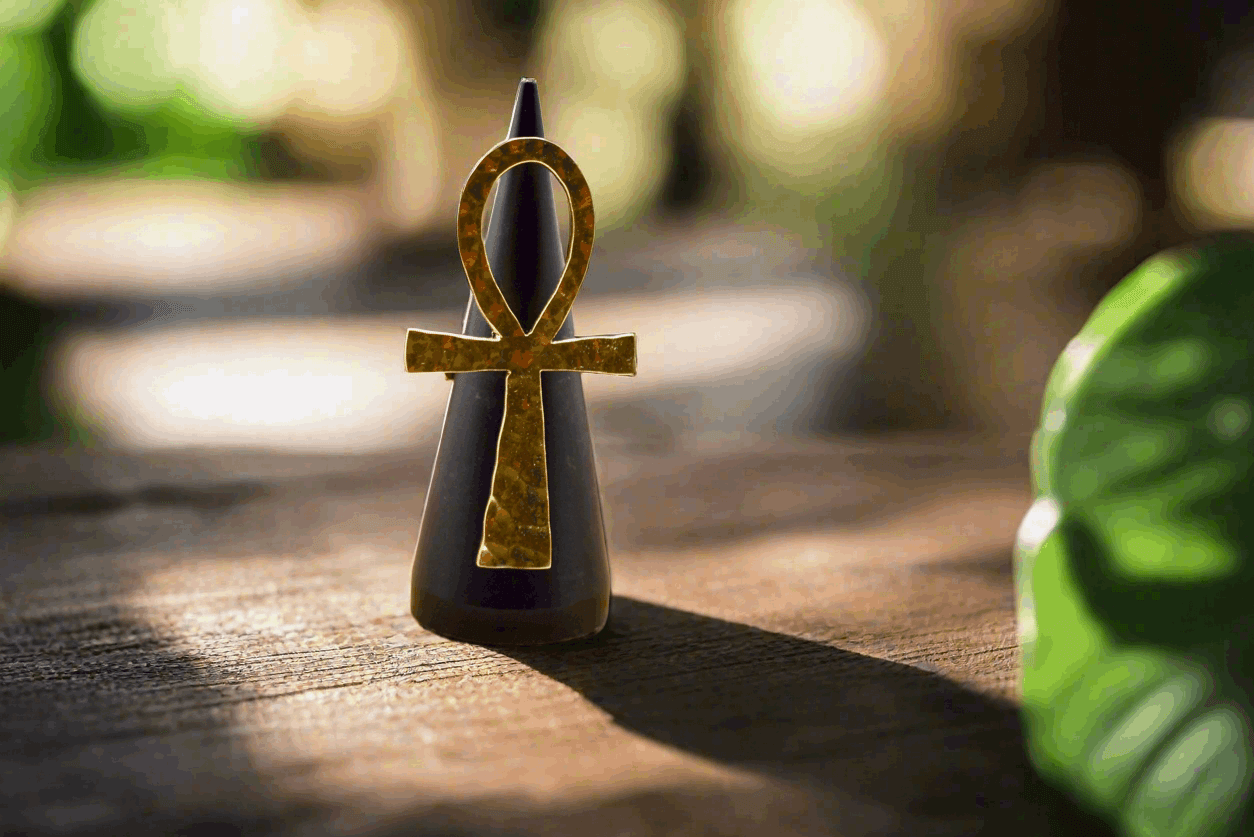 Ankh Adjustable Brass Rings – African Symbol of Life (4 Styles) - ONYX MODE