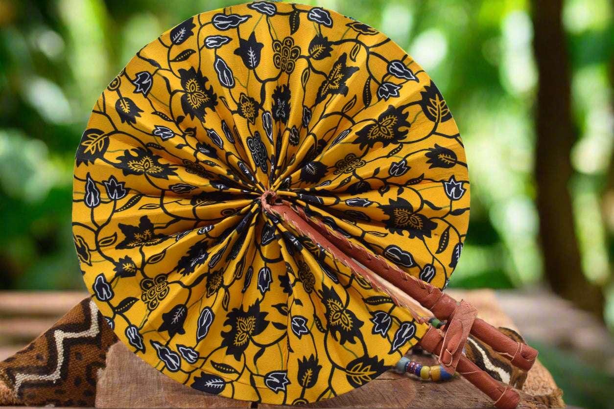 Ankara Print Hand Fans – Made in Ghana Bold. Beautiful. Functional - ONYX MODE
