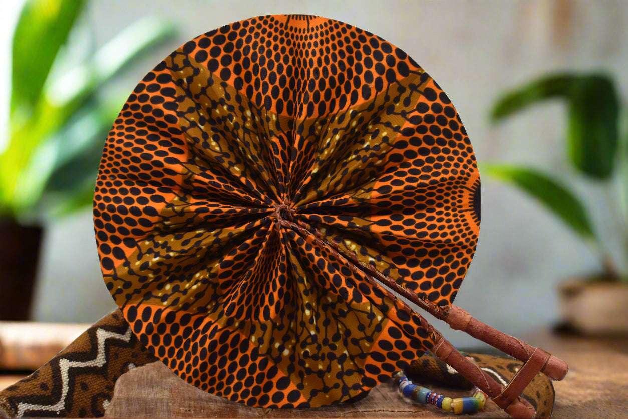 Ankara Print Hand Fans – Made in Ghana Bold. Beautiful. Functional - ONYX MODE