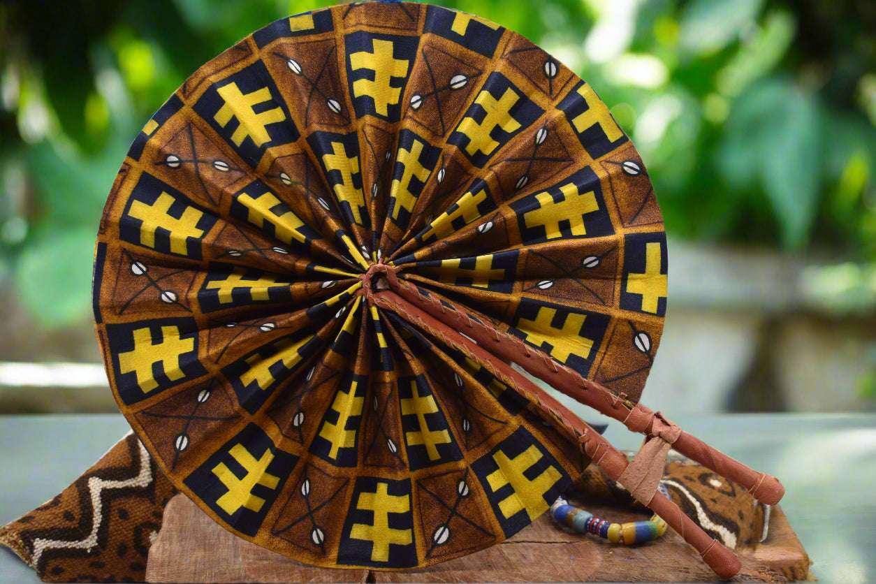 Ankara Print Hand Fans – Made in Ghana Bold. Beautiful. Functional - ONYX MODE