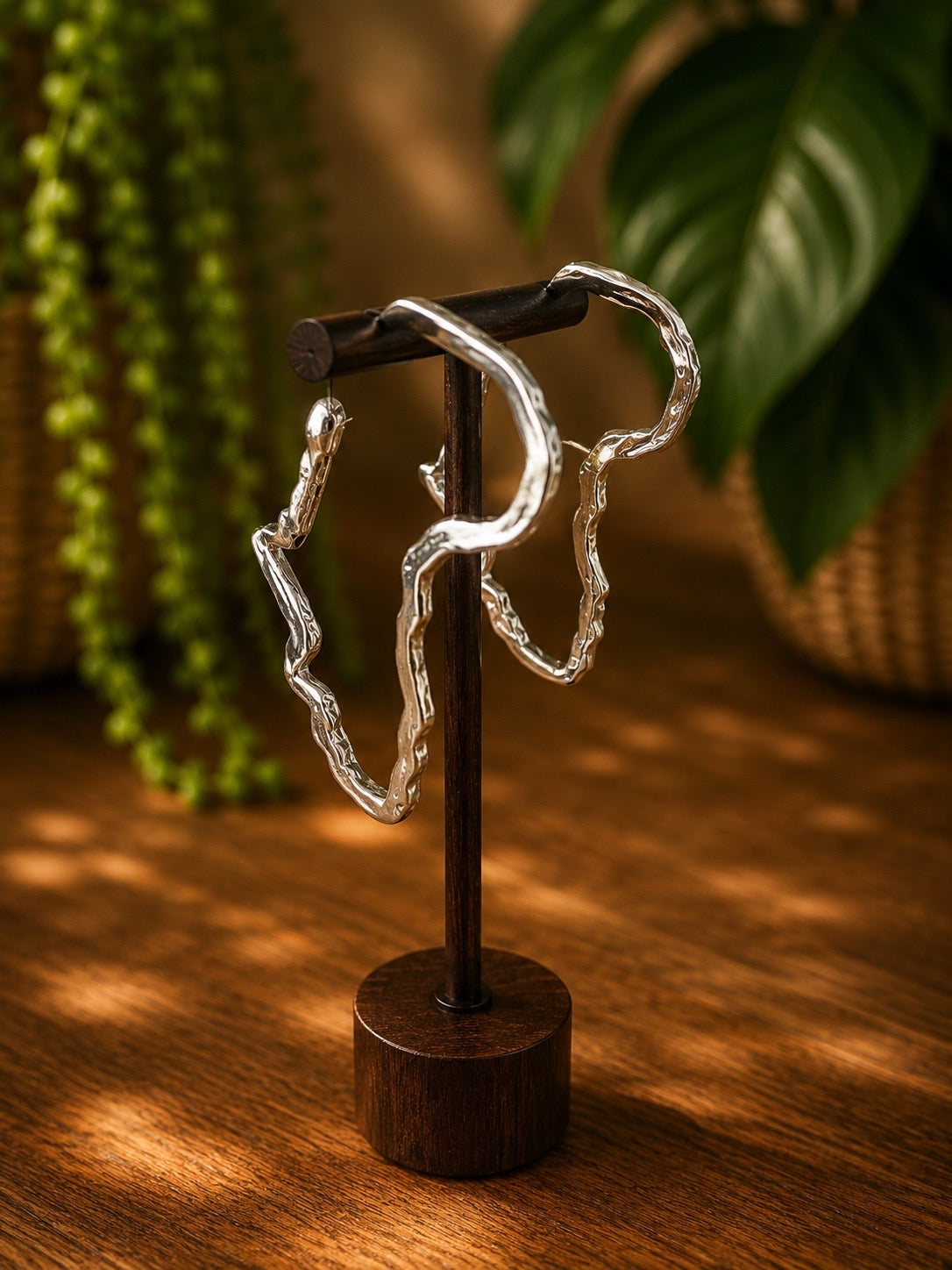 Africa Shaped Hoop Earrings