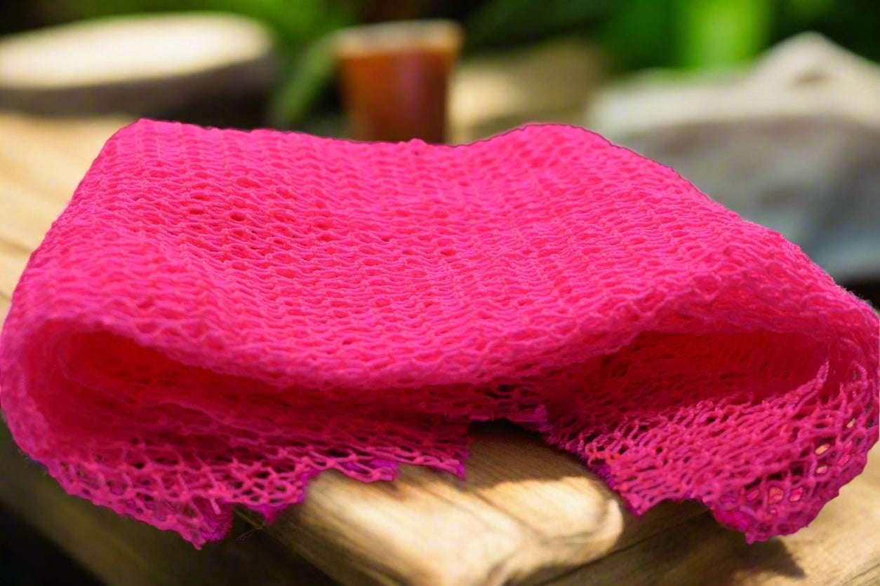 African Net Washcloth – Sapo Sponge (Made in Ghana) - ONYX MODE