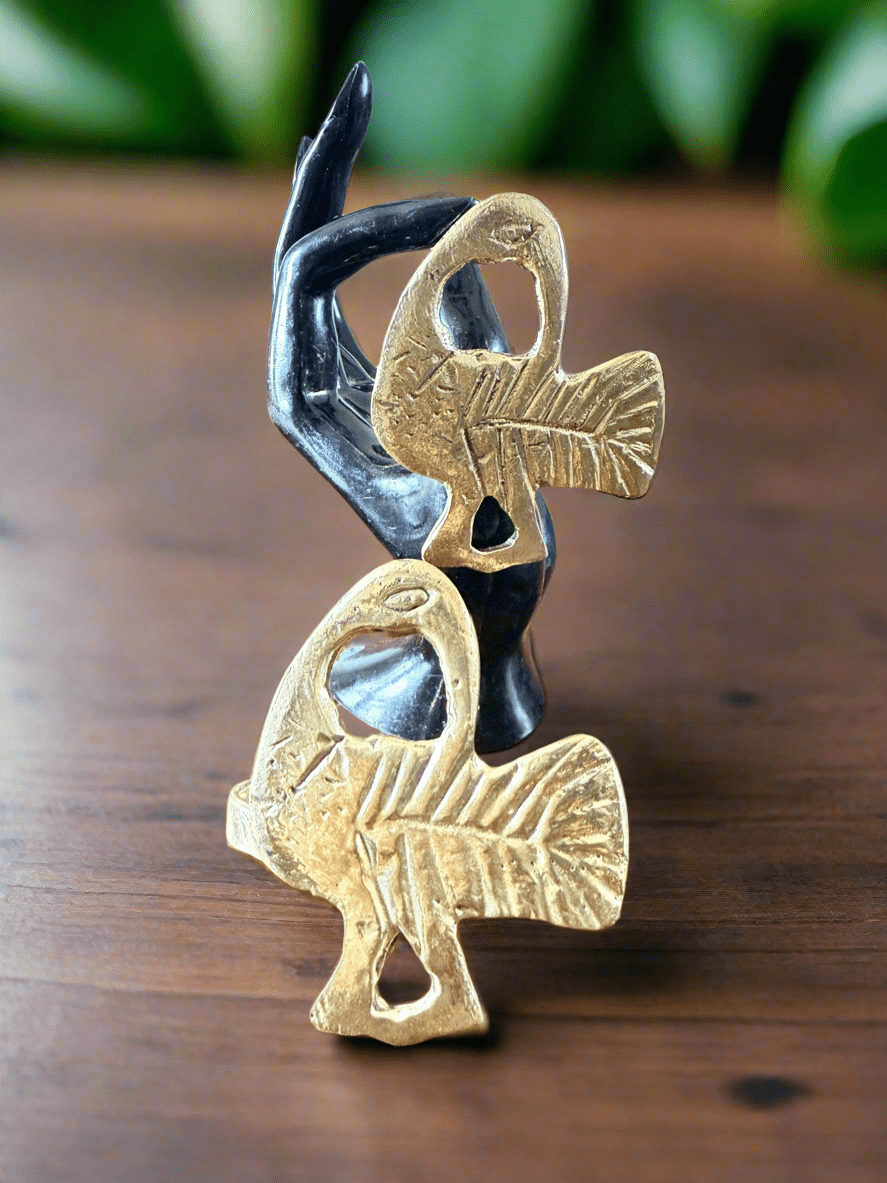 Cultural Echoes – Handcrafted Brass Bracelet & Ring Sets - ONYX MODE