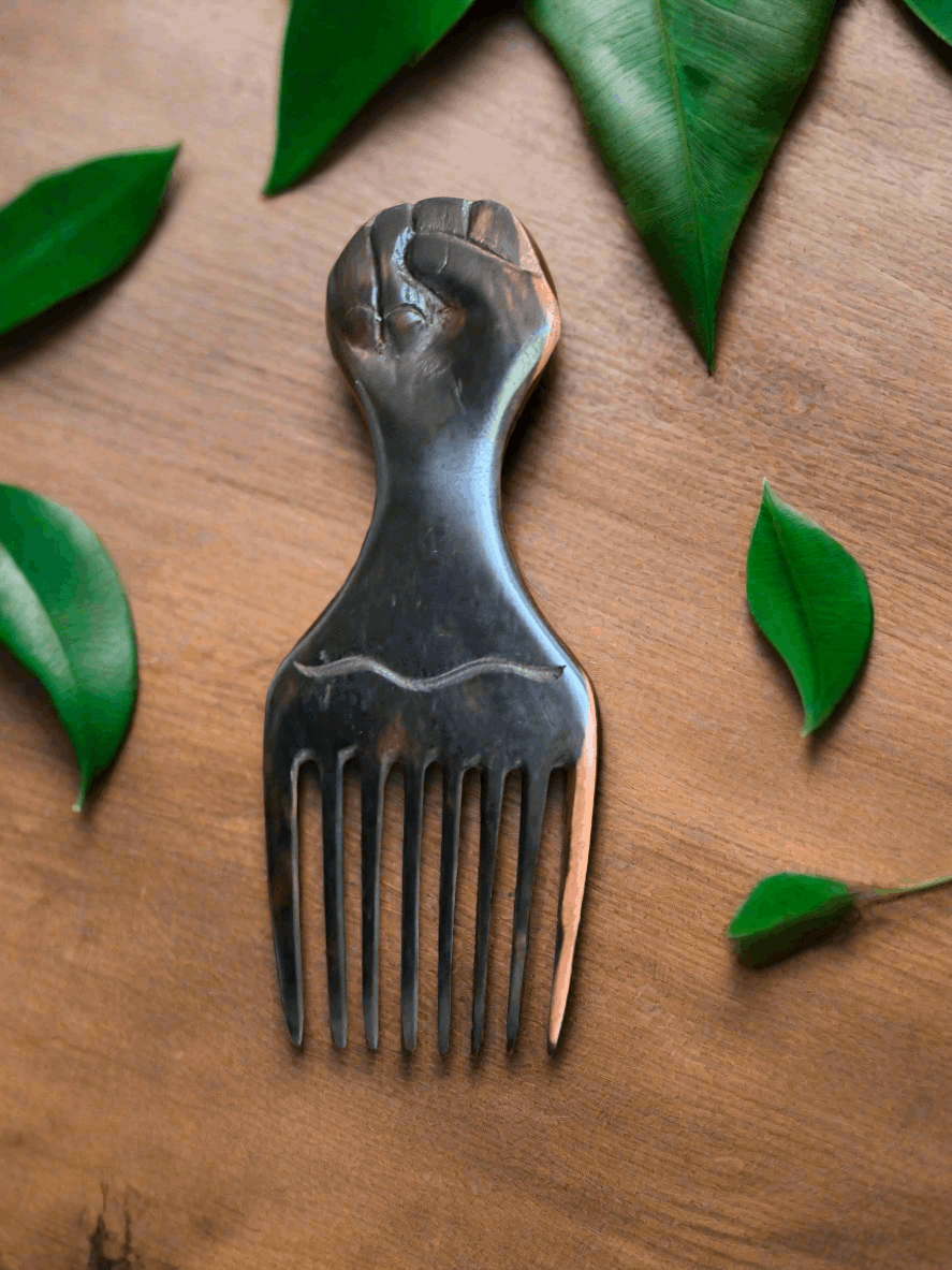 Ebony Wood Afro Comb Collection – Handcrafted in Ghana - ONYX MODE