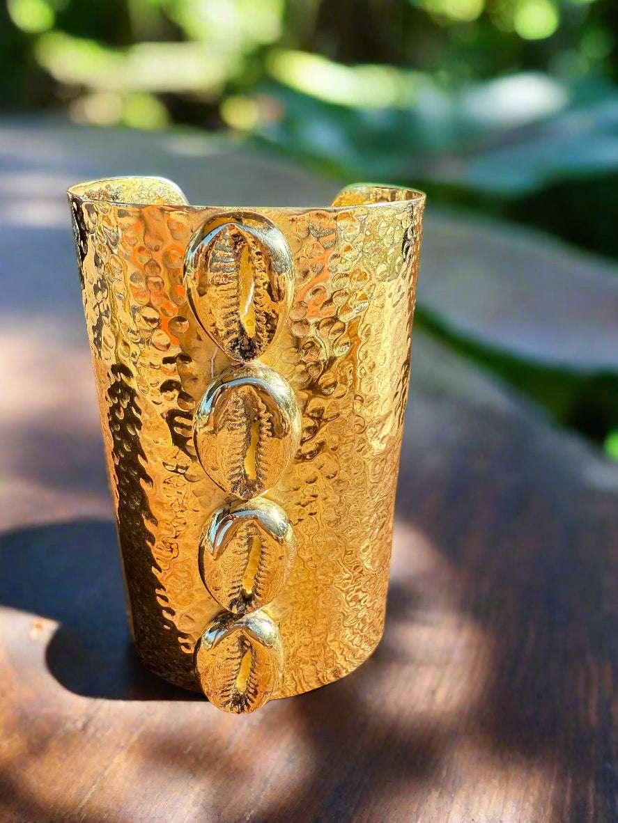 Bold Handcrafted Brass Cuffs - Adjustable and Stylish - ONYX MODE