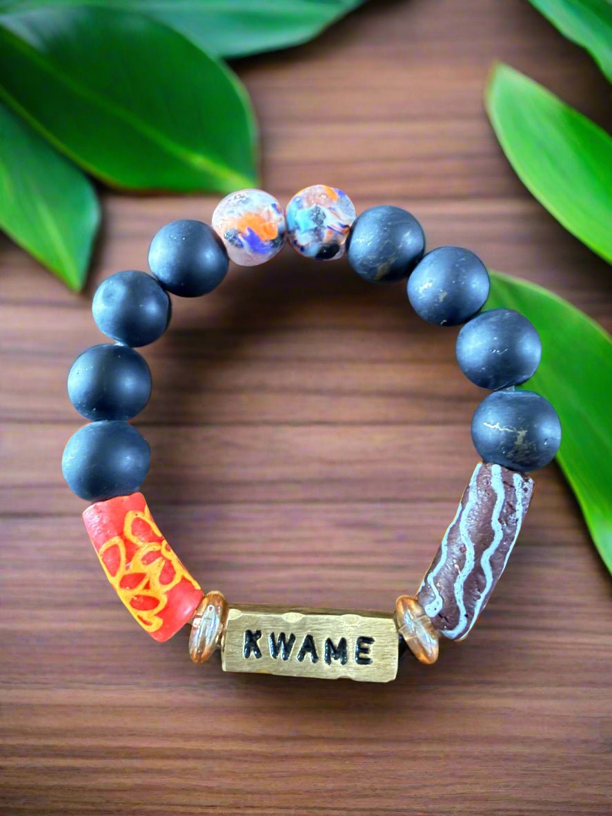 King’s Legacy – Ghanaian Men’s Day Name Bracelets - ONYX MODE