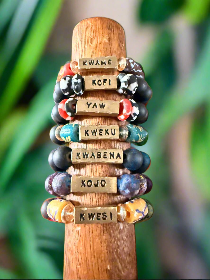 King’s Legacy – Ghanaian Men’s Day Name Bracelets - ONYX MODE