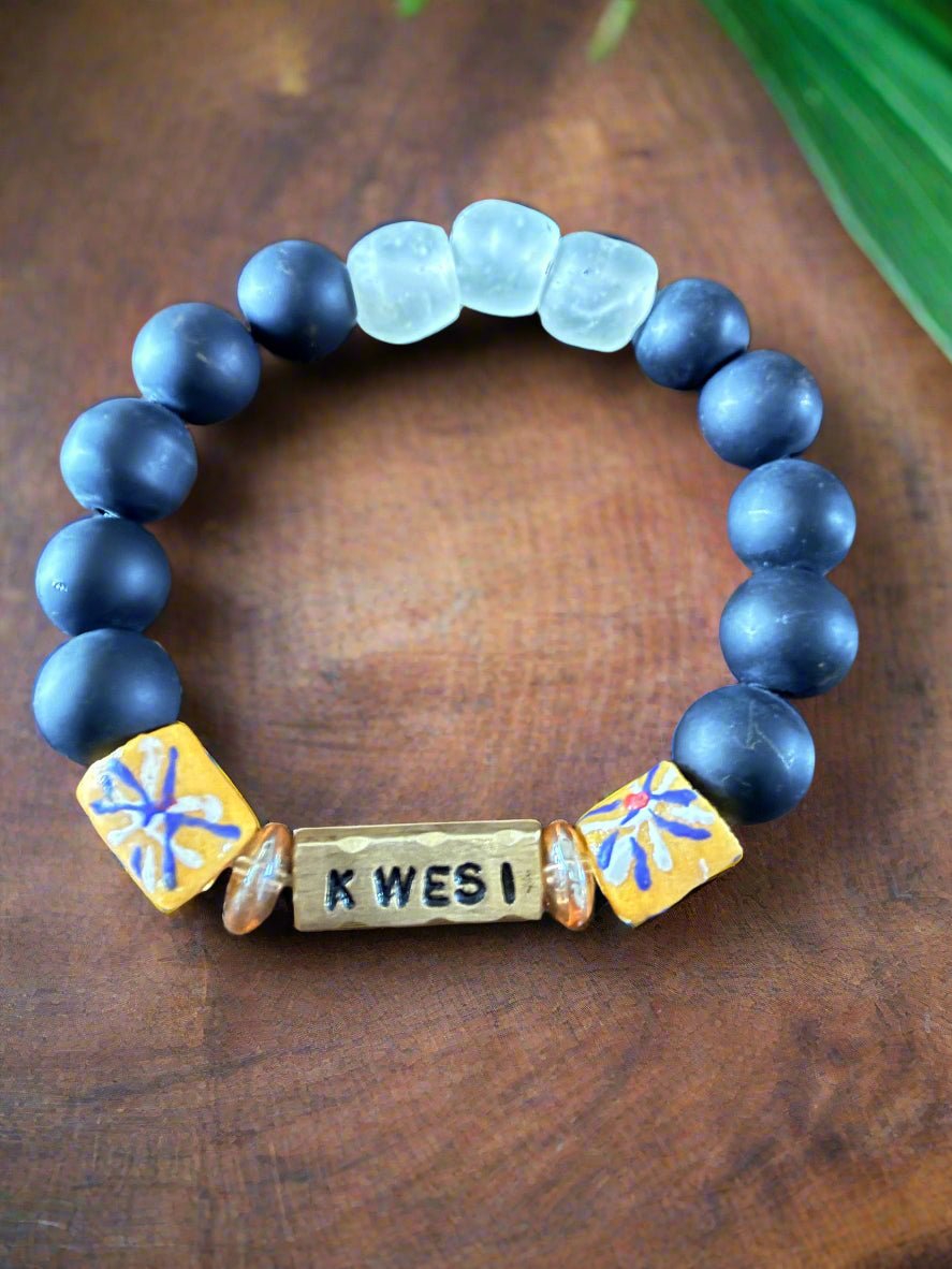 King’s Legacy – Ghanaian Men’s Day Name Bracelets - ONYX MODE
