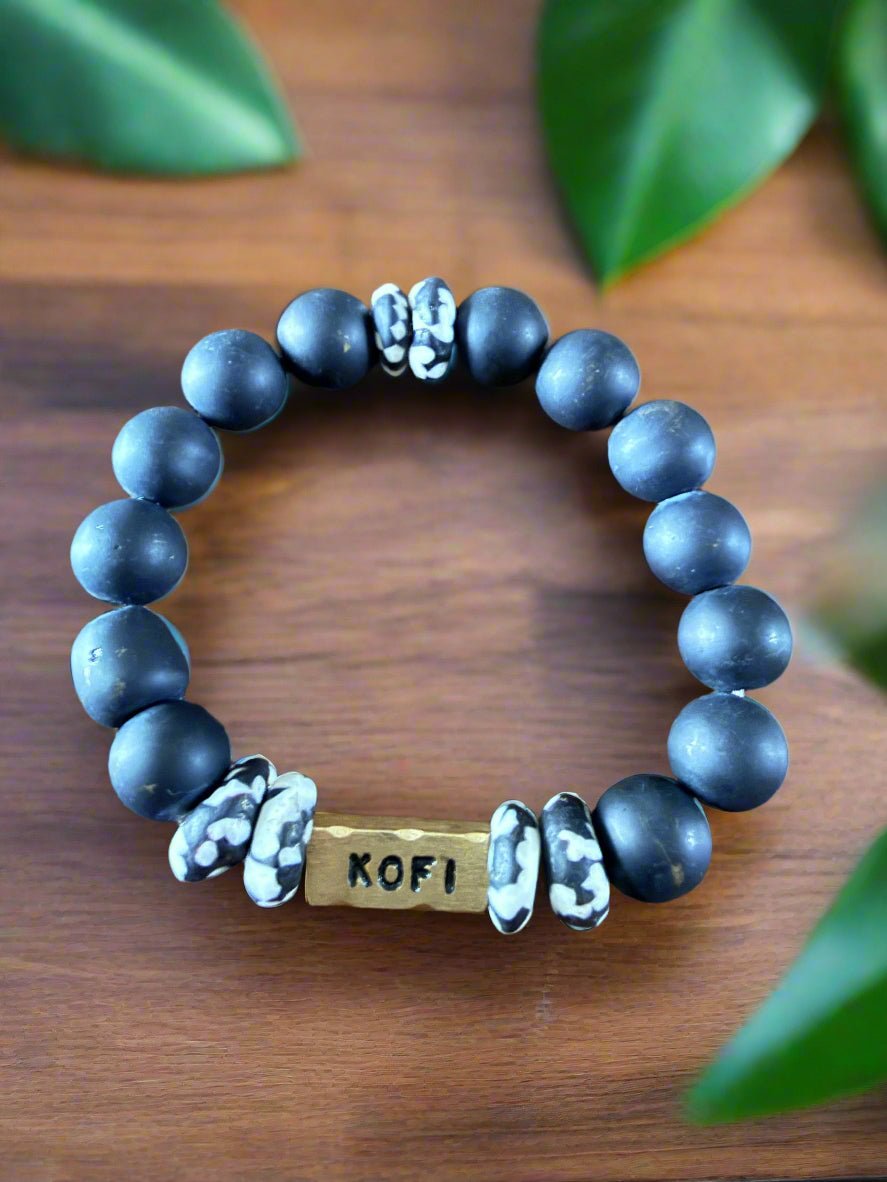King’s Legacy – Ghanaian Men’s Day Name Bracelets - ONYX MODE