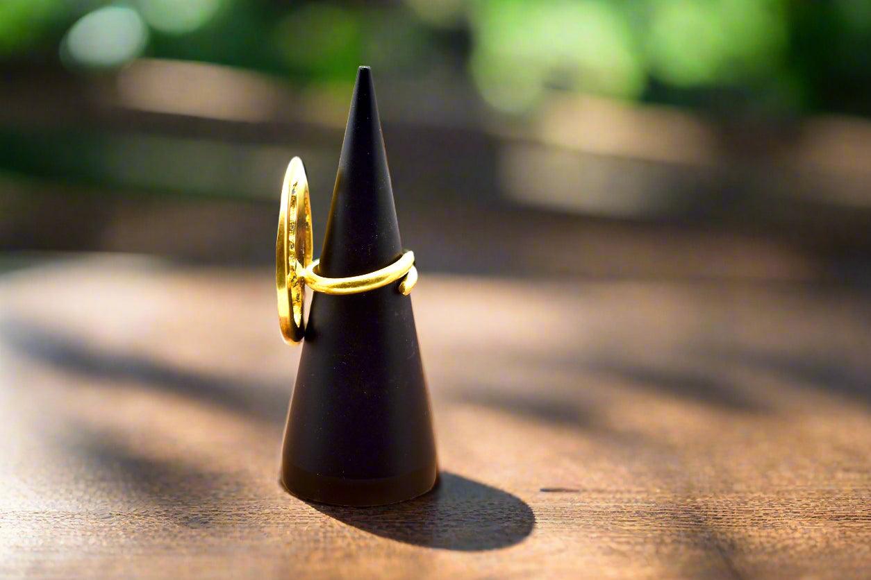 Mama Africa Adjustable Brass Ring – Ancestral Roots (2 Styles) - ONYX MODE