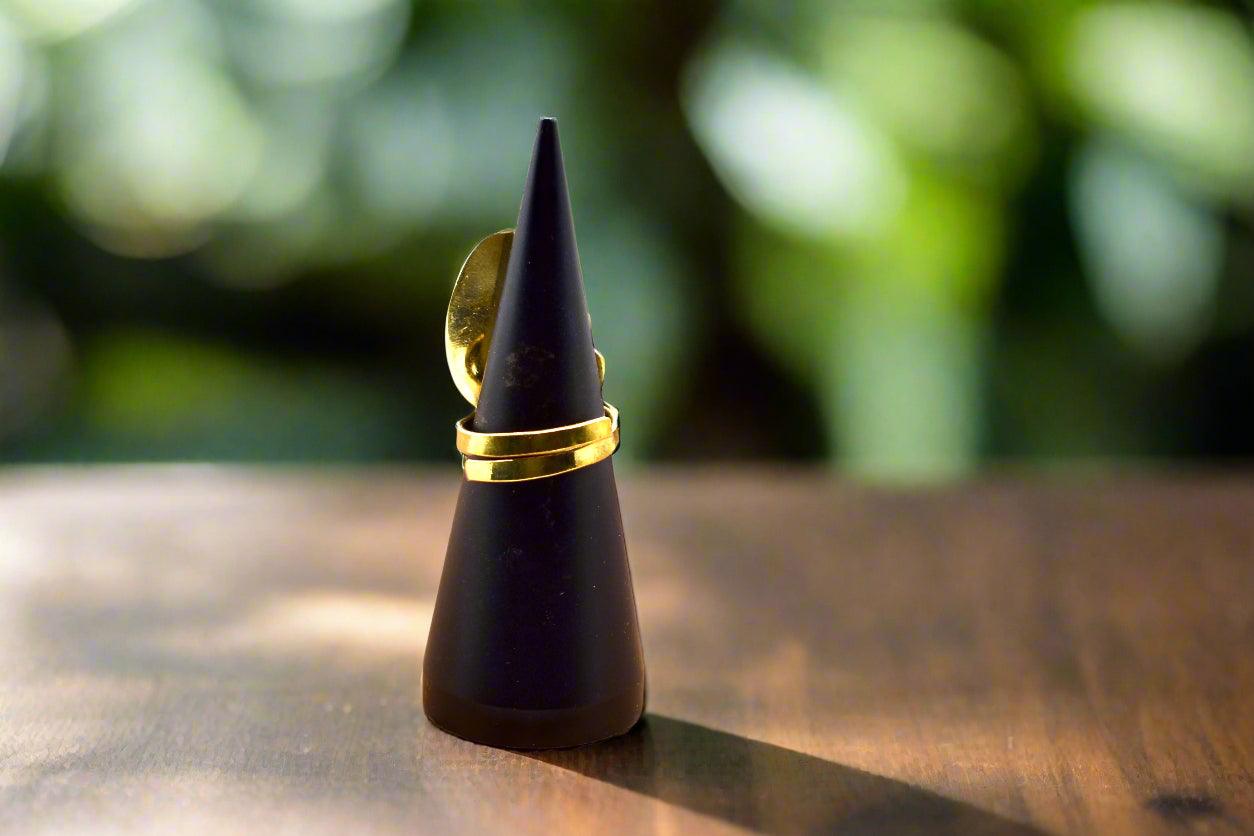 Mama Africa Adjustable Brass Ring – Ancestral Roots (2 Styles) - ONYX MODE