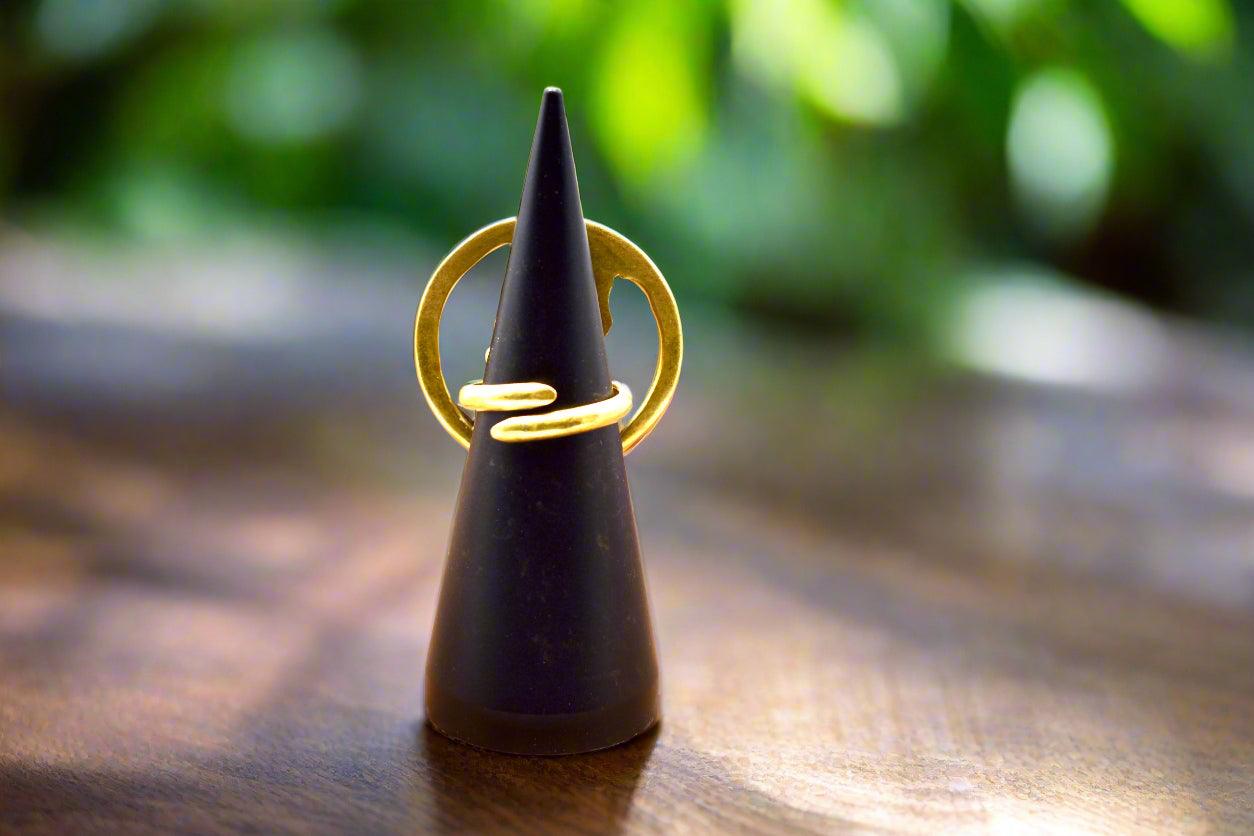 Mama Africa Adjustable Brass Ring – Ancestral Roots (2 Styles) - ONYX MODE