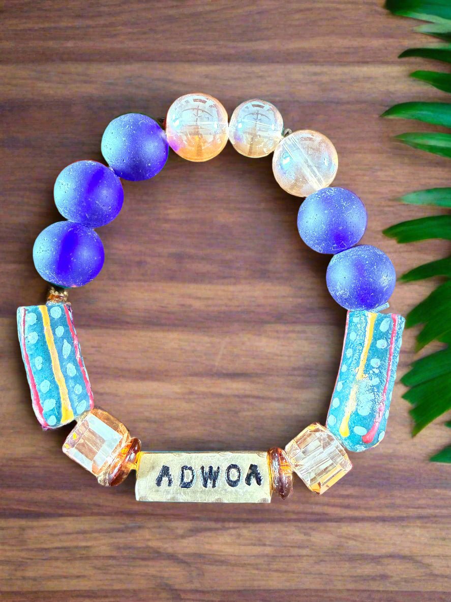 Queen’s Legacy – Ghanaian Day Women’s Name Bracelets - ONYX MODE