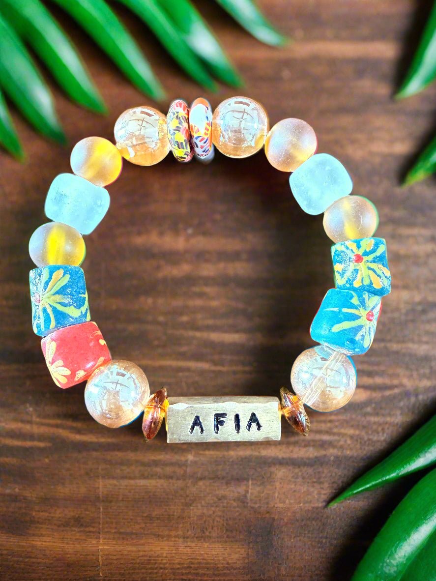Queen’s Legacy – Ghanaian Day Women’s Name Bracelets - ONYX MODE