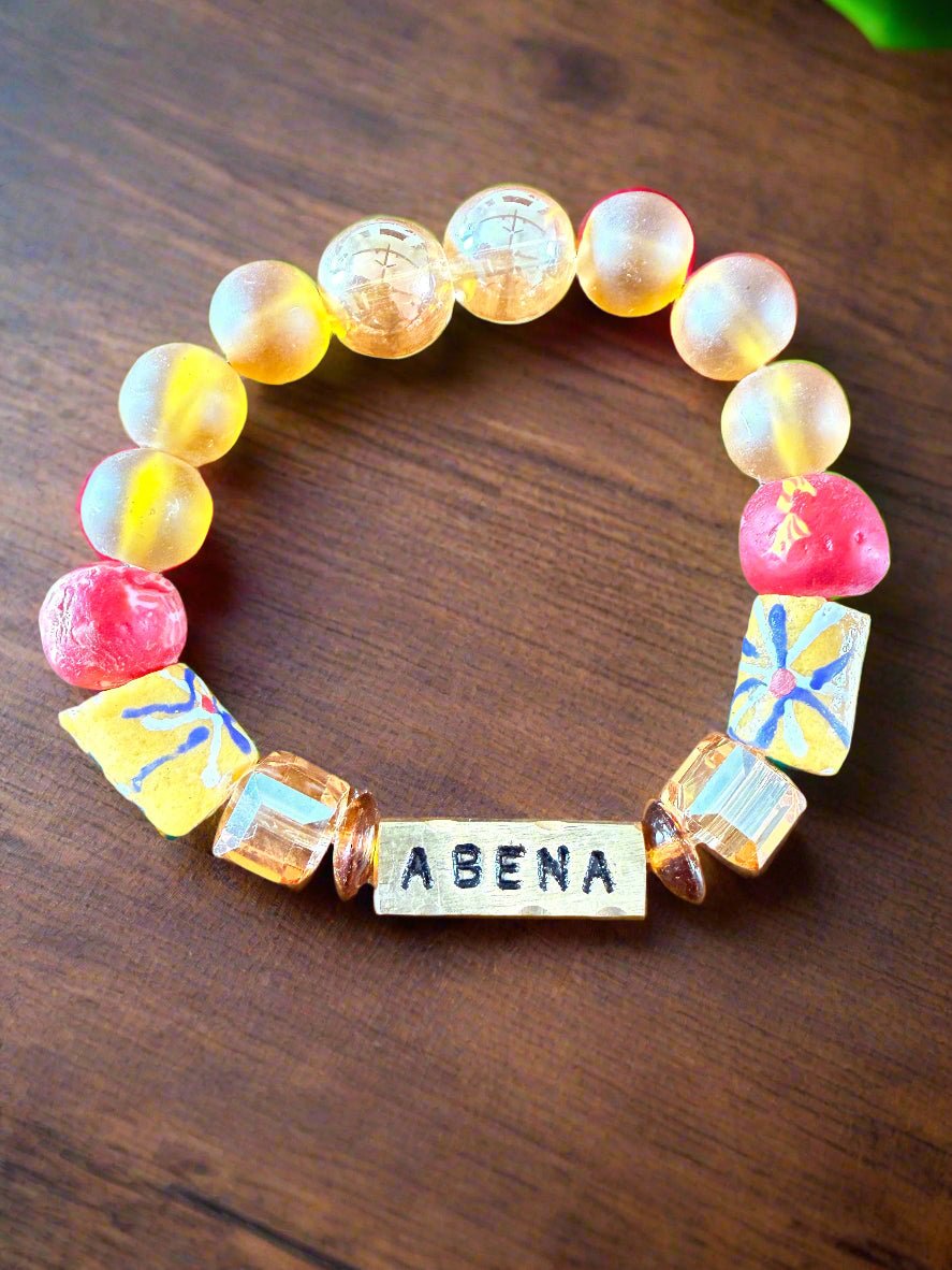 Queen’s Legacy – Ghanaian Day Women’s Name Bracelets - ONYX MODE