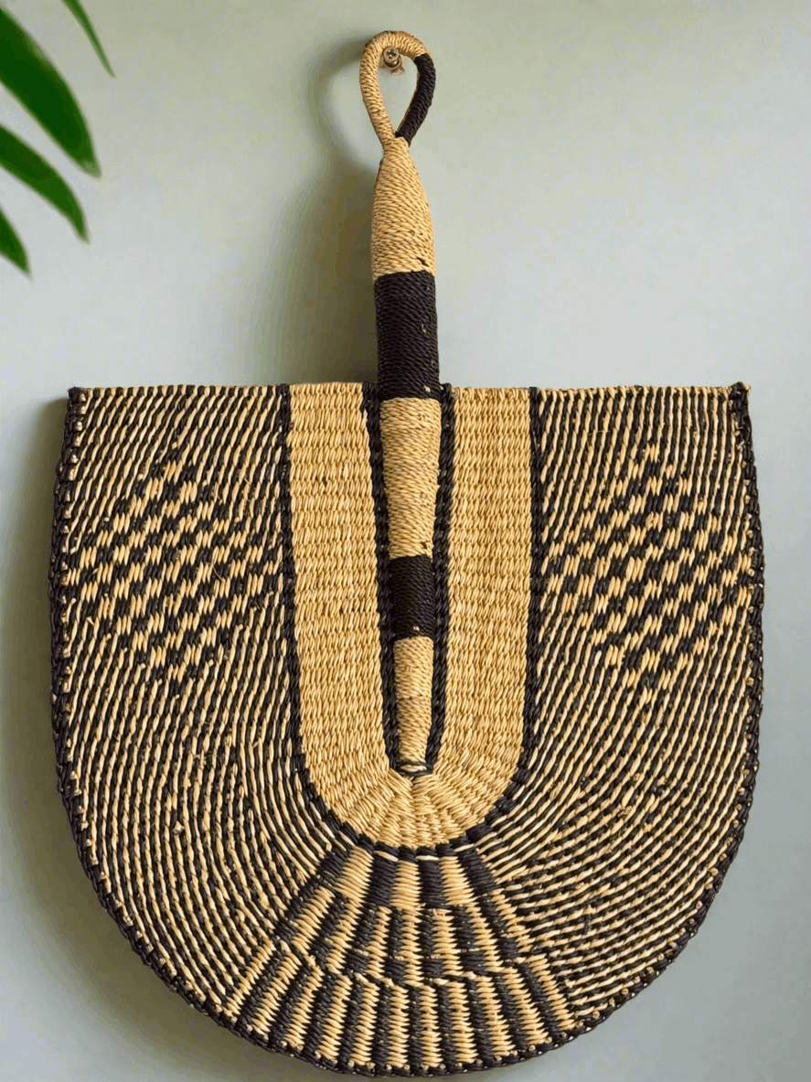 Royal Breeze – Handwoven Bolga Fans from Ghana - ONYX MODE
