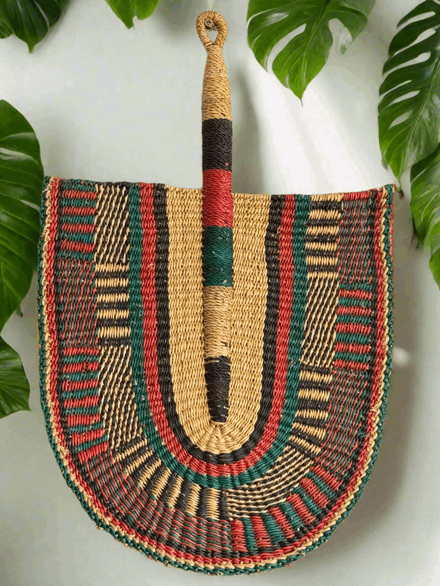 Royal Breeze – Handwoven Bolga Fans from Ghana - ONYX MODE