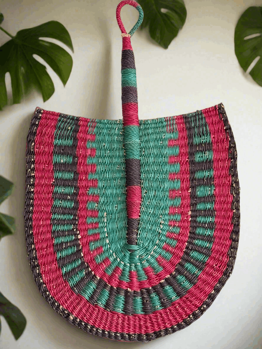 Royal Breeze – Handwoven Bolga Fans from Ghana - ONYX MODE