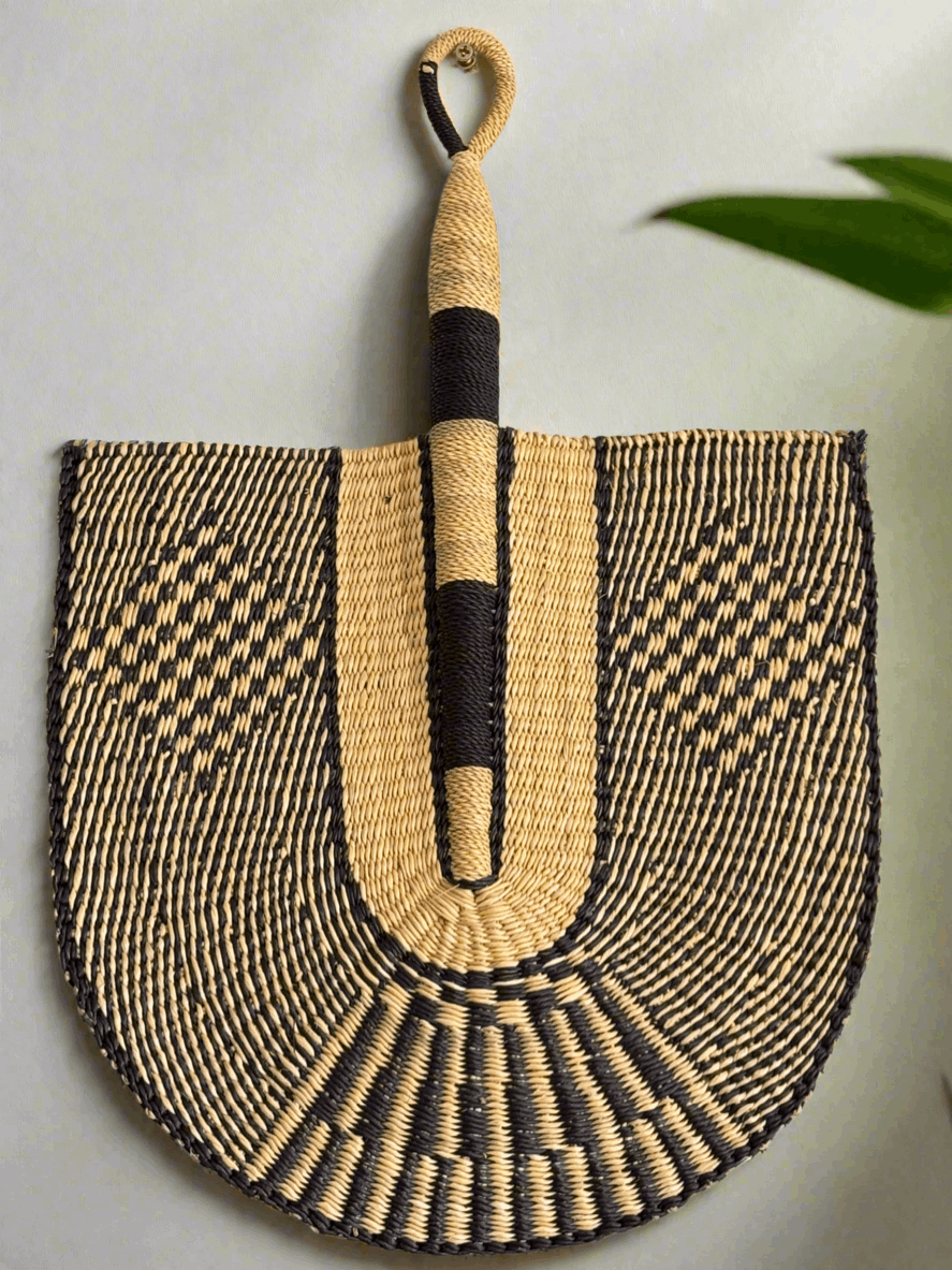 Royal Breeze – Handwoven Bolga Fans from Ghana - ONYX MODE
