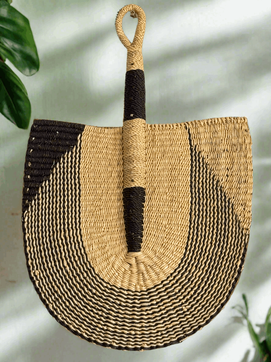 Royal Breeze – Handwoven Bolga Fans from Ghana - ONYX MODE