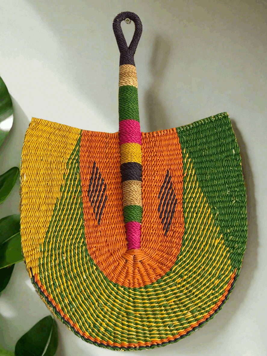 Royal Breeze – Handwoven Bolga Fans from Ghana - ONYX MODE