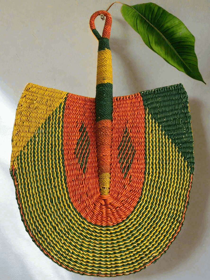 Royal Breeze – Handwoven Bolga Fans from Ghana - ONYX MODE