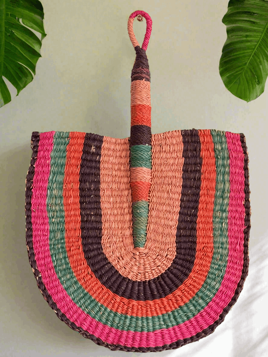 Royal Breeze – Handwoven Bolga Fans from Ghana - ONYX MODE