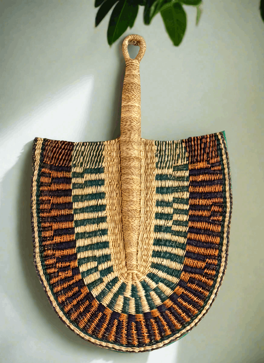 Royal Breeze – Handwoven Bolga Fans from Ghana - ONYX MODE