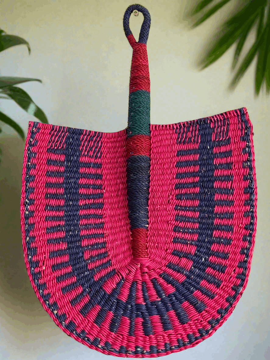 Royal Breeze – Handwoven Bolga Fans from Ghana - ONYX MODE