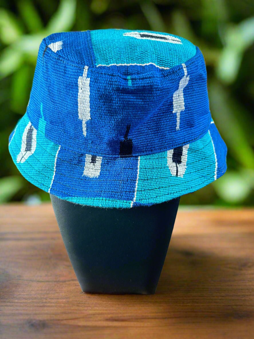 Traditional Kente Woven Bucket Hat - Made in Ghana - ONYX MODE