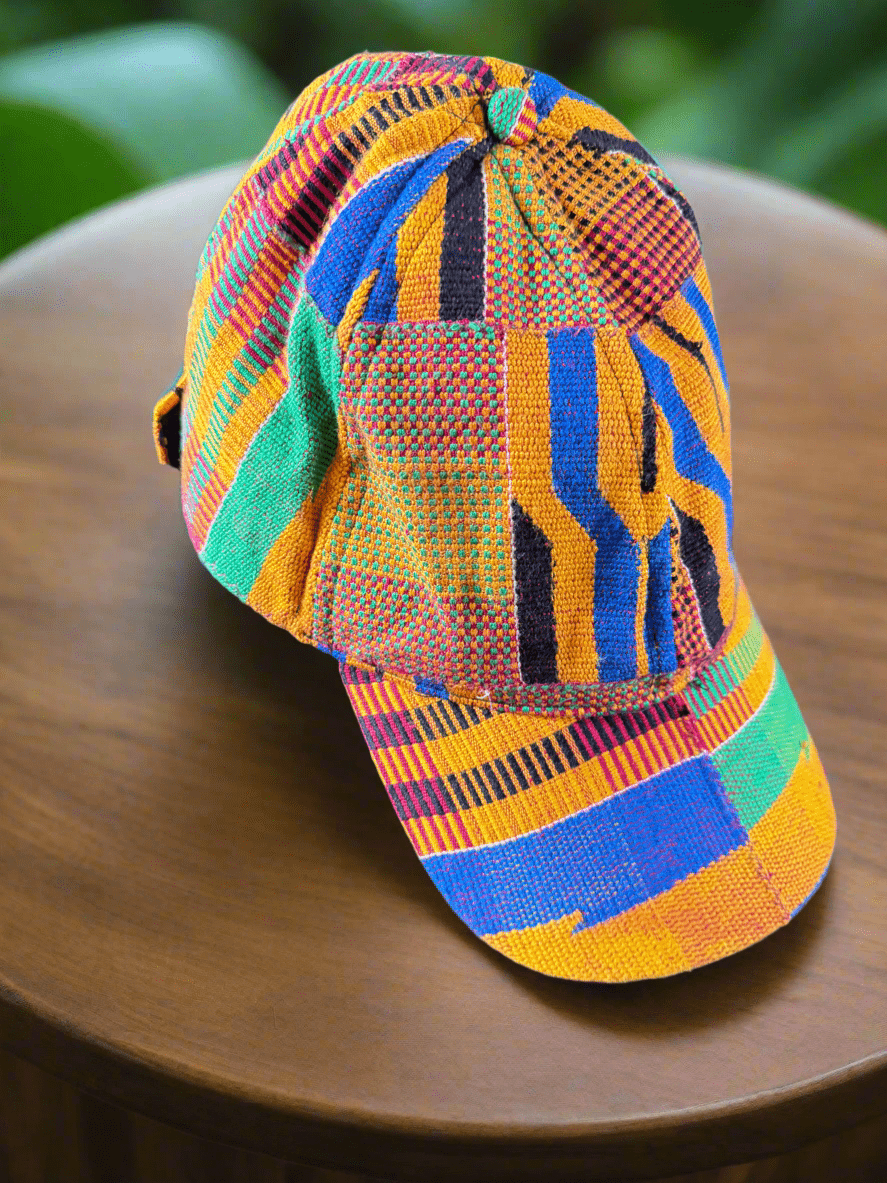 Traditional Kente Woven Bucket Hat - Made in Ghana - ONYX MODE