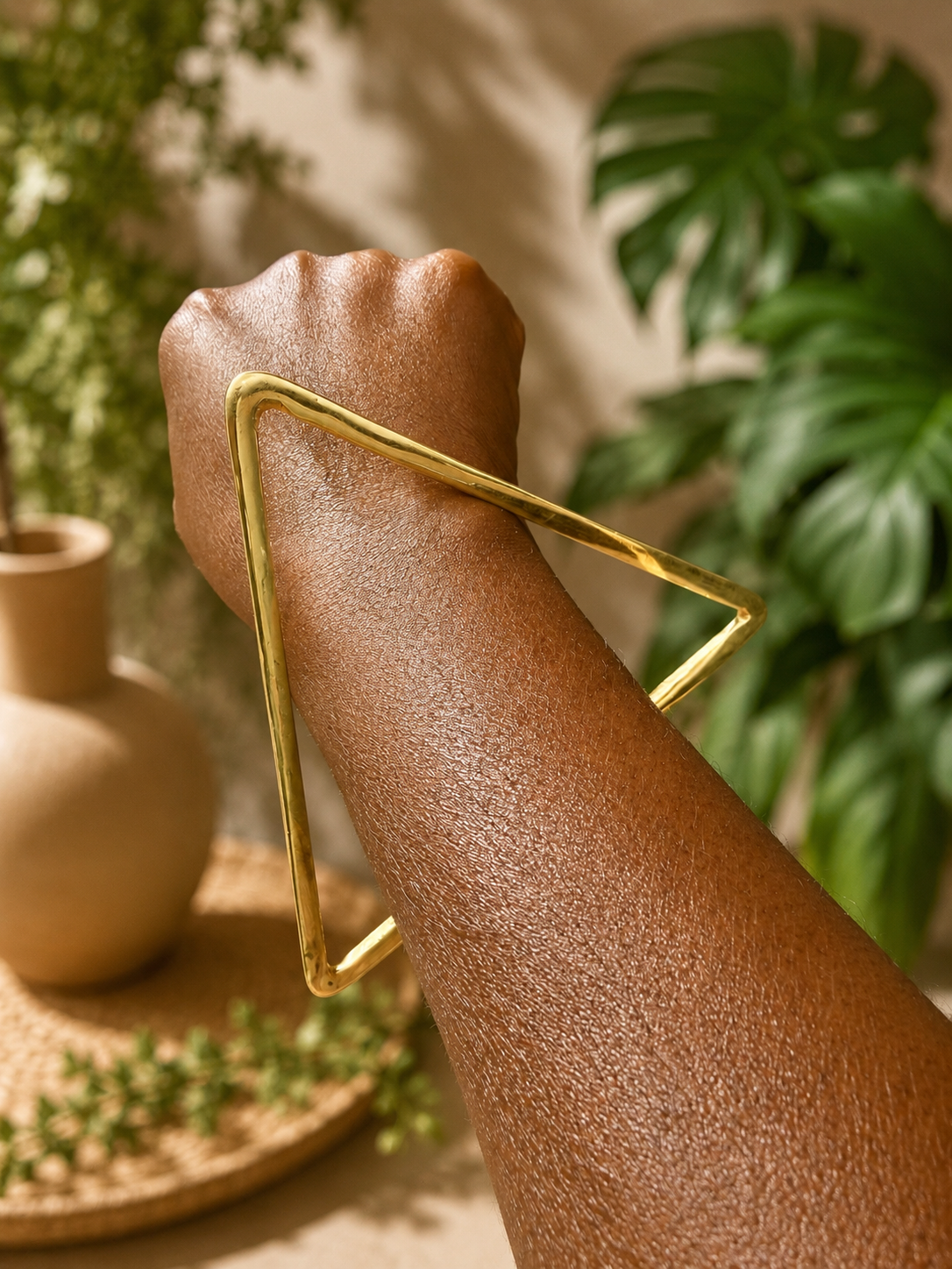 Pyramid Brass Bangles