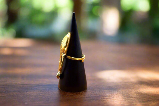 Elephant Brass Adjustable Ring – Strength & Wisdom - ONYX MODE