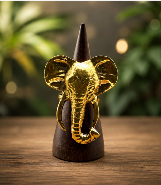 Elephant Brass Ring