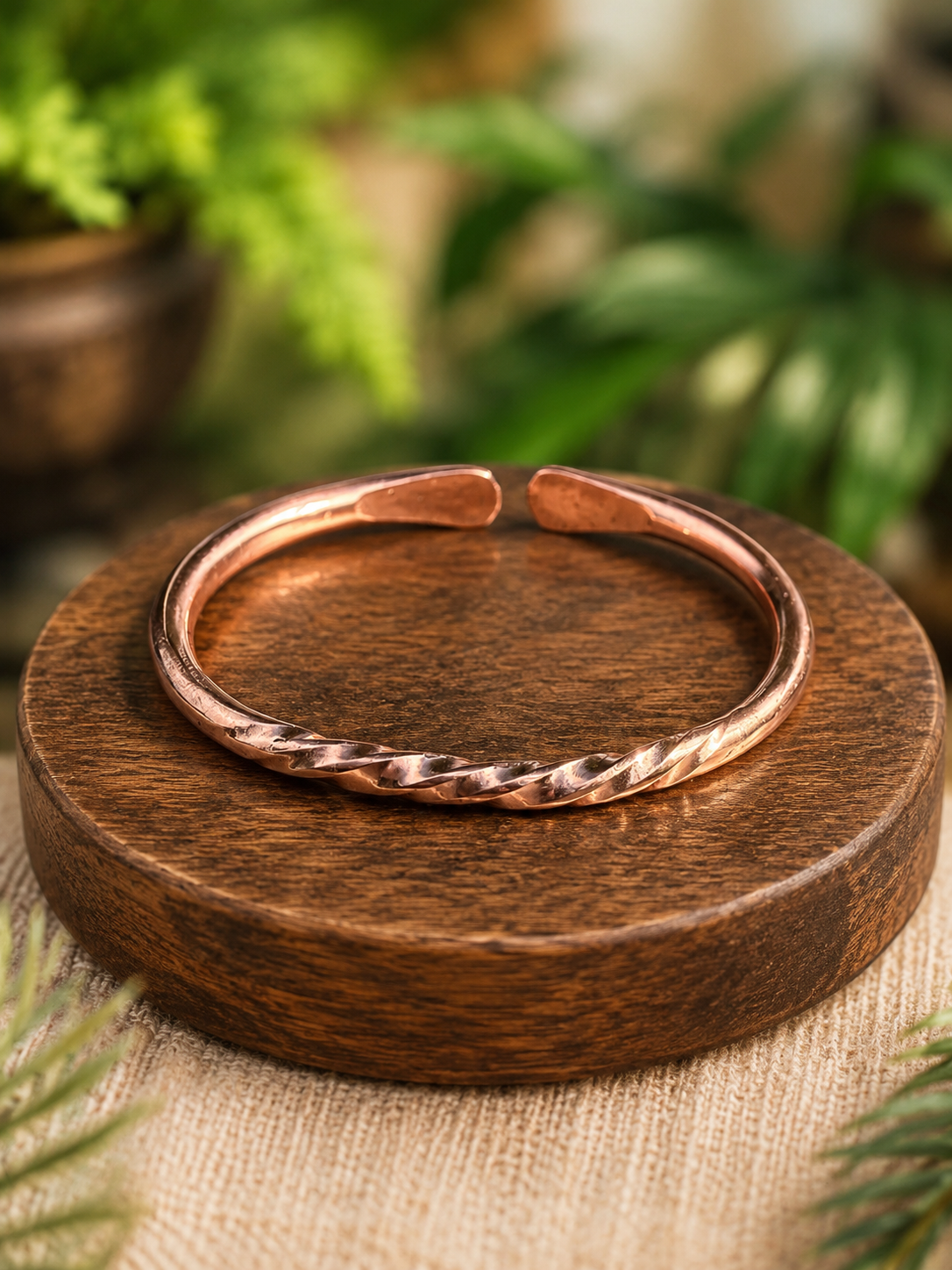 Twisted Copper Cuff Bangles