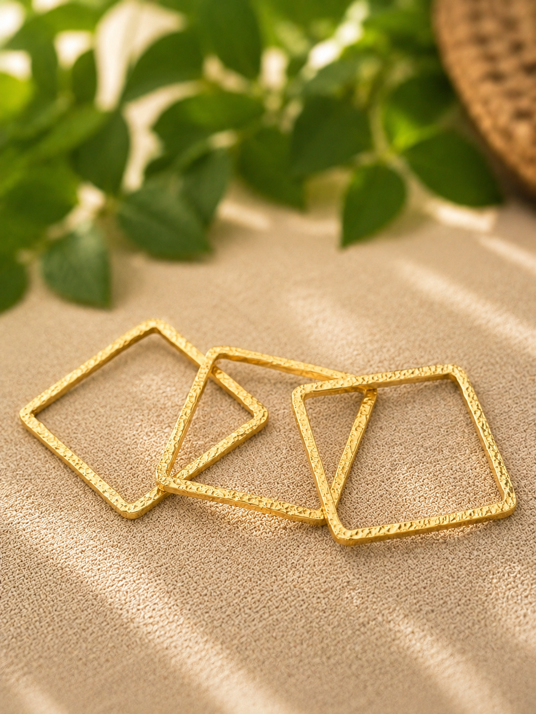 Square Brass Bracelet