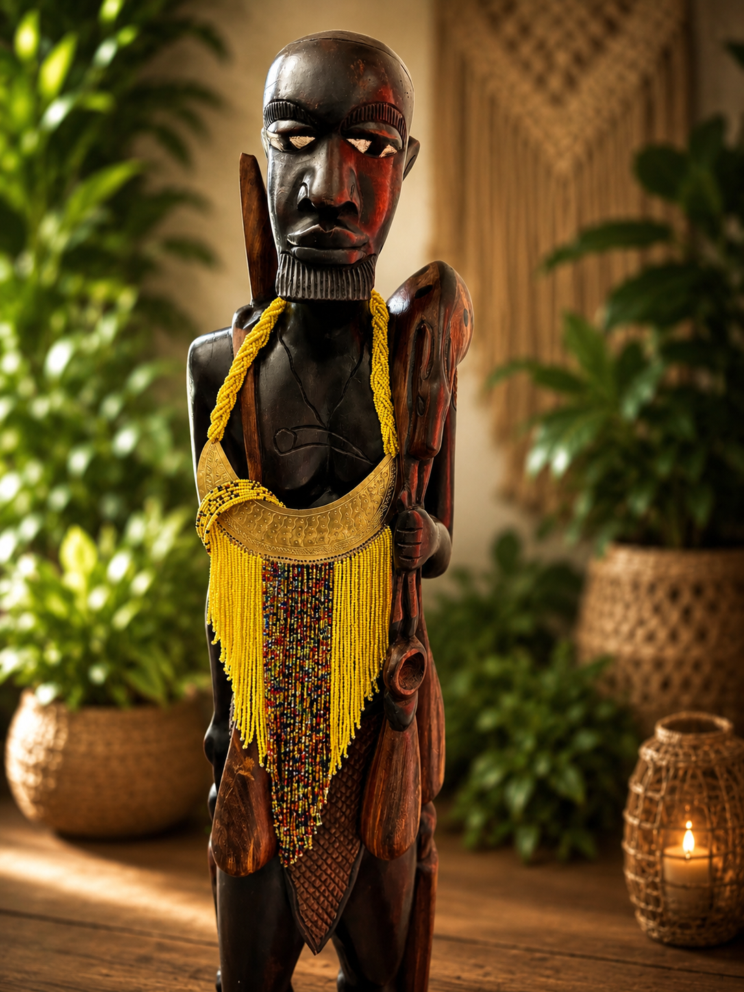 Maasai Beaded Necklace & Bracelet Set