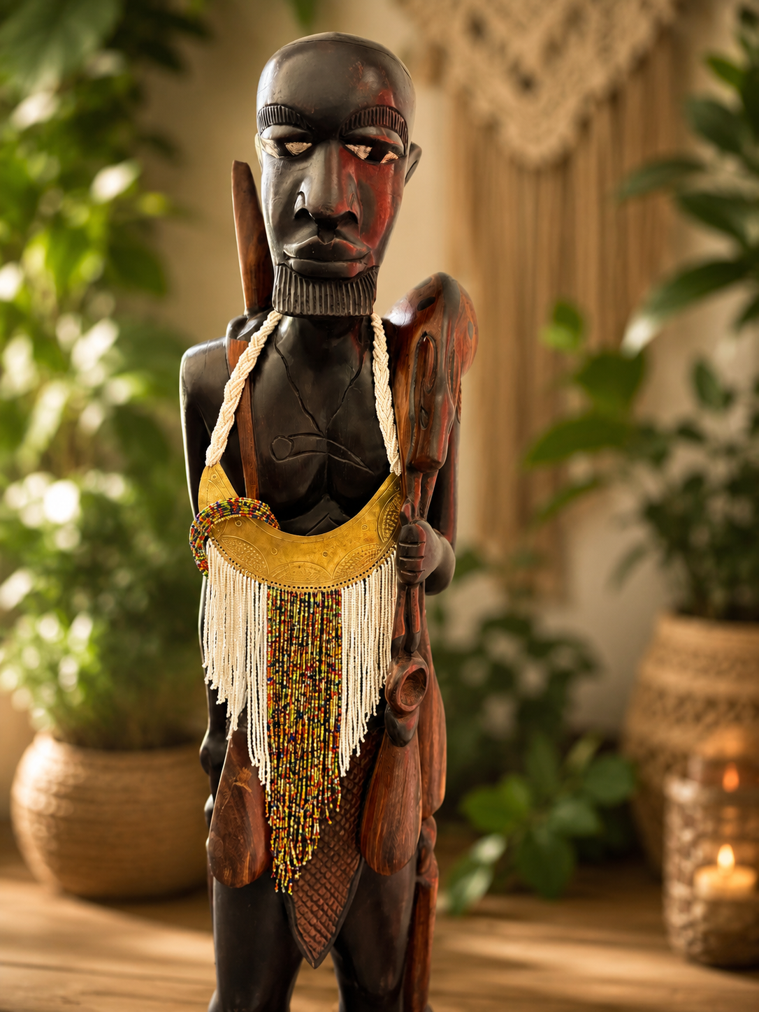 Maasai Beaded Necklace & Bracelet Set