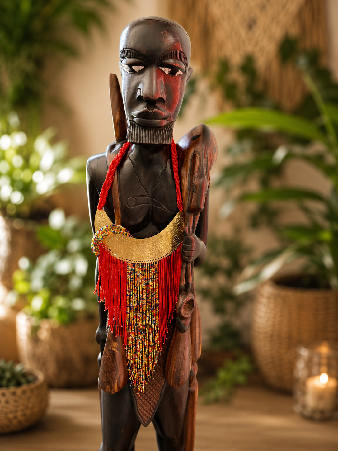 Maasai Beaded Necklace & Bracelet Set