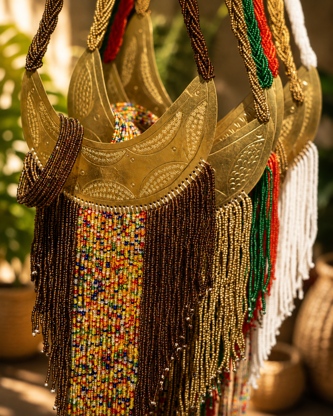Maasai Beaded Necklace & Bracelet Set