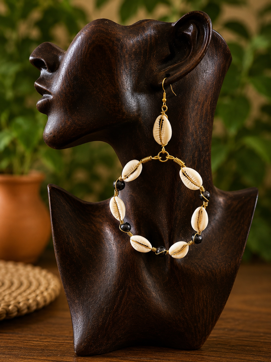 Cowrie Natural Shell Earrings