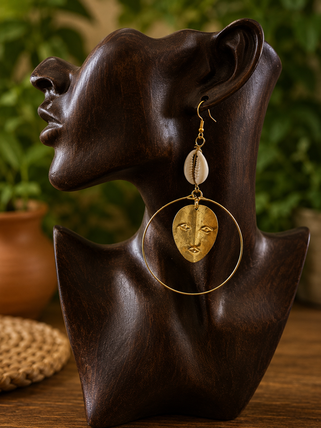Cowrie Natural Shell Earrings