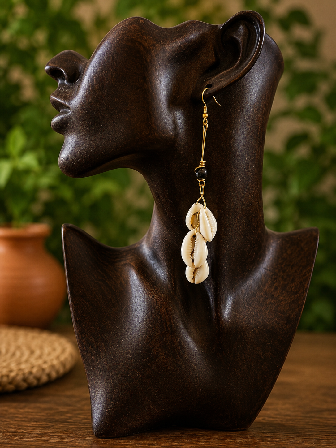 Cowrie Natural Shell Earrings