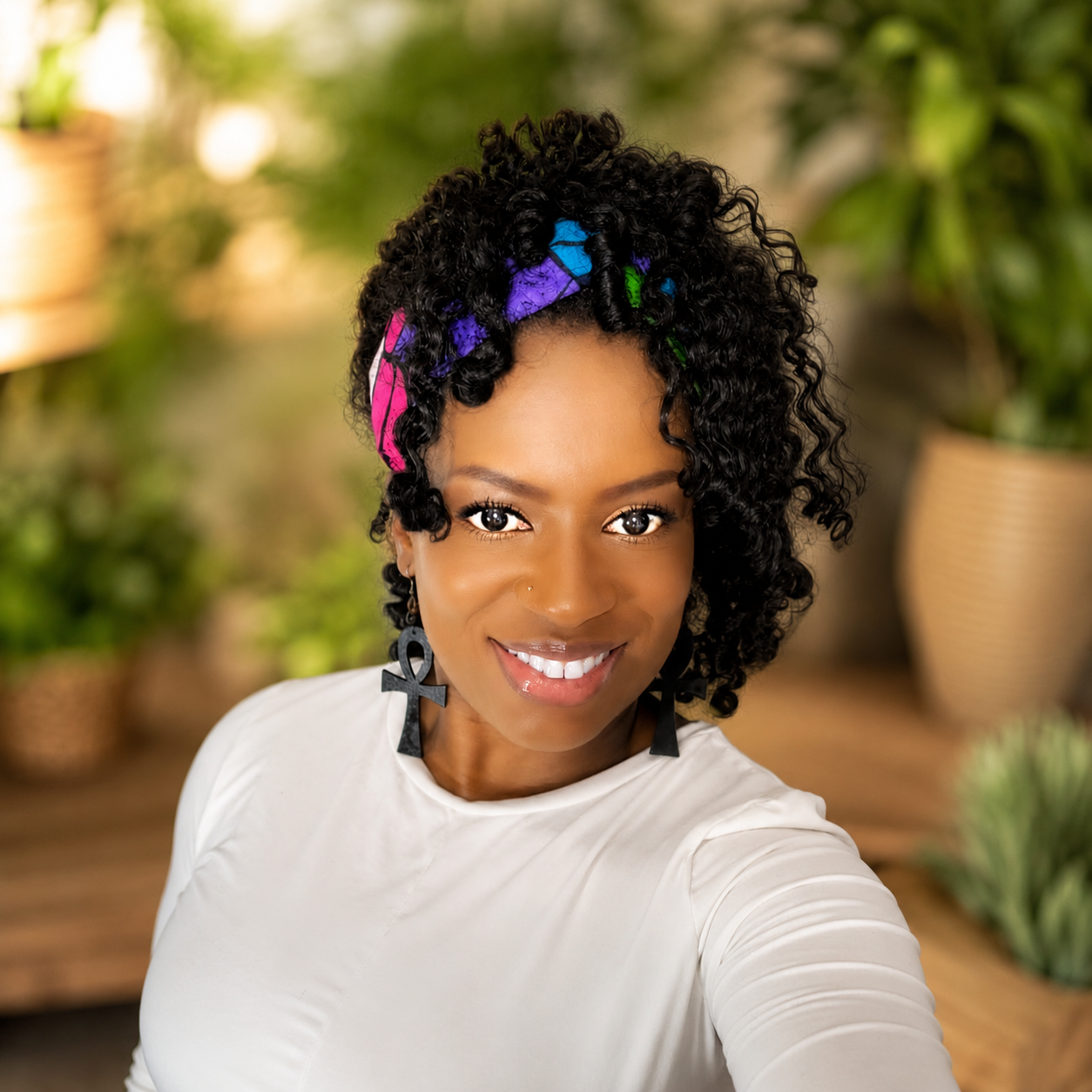 African Print Twist Headband