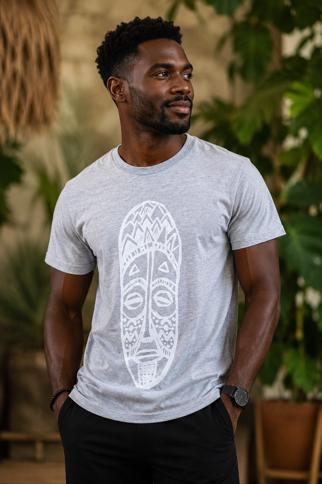 African Warrior Graphic Tee – GAMBA
