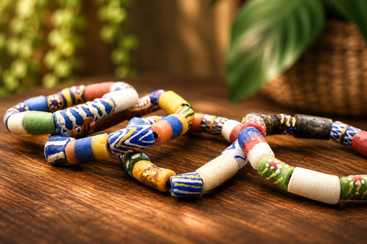 African Trade Bead Bracelet