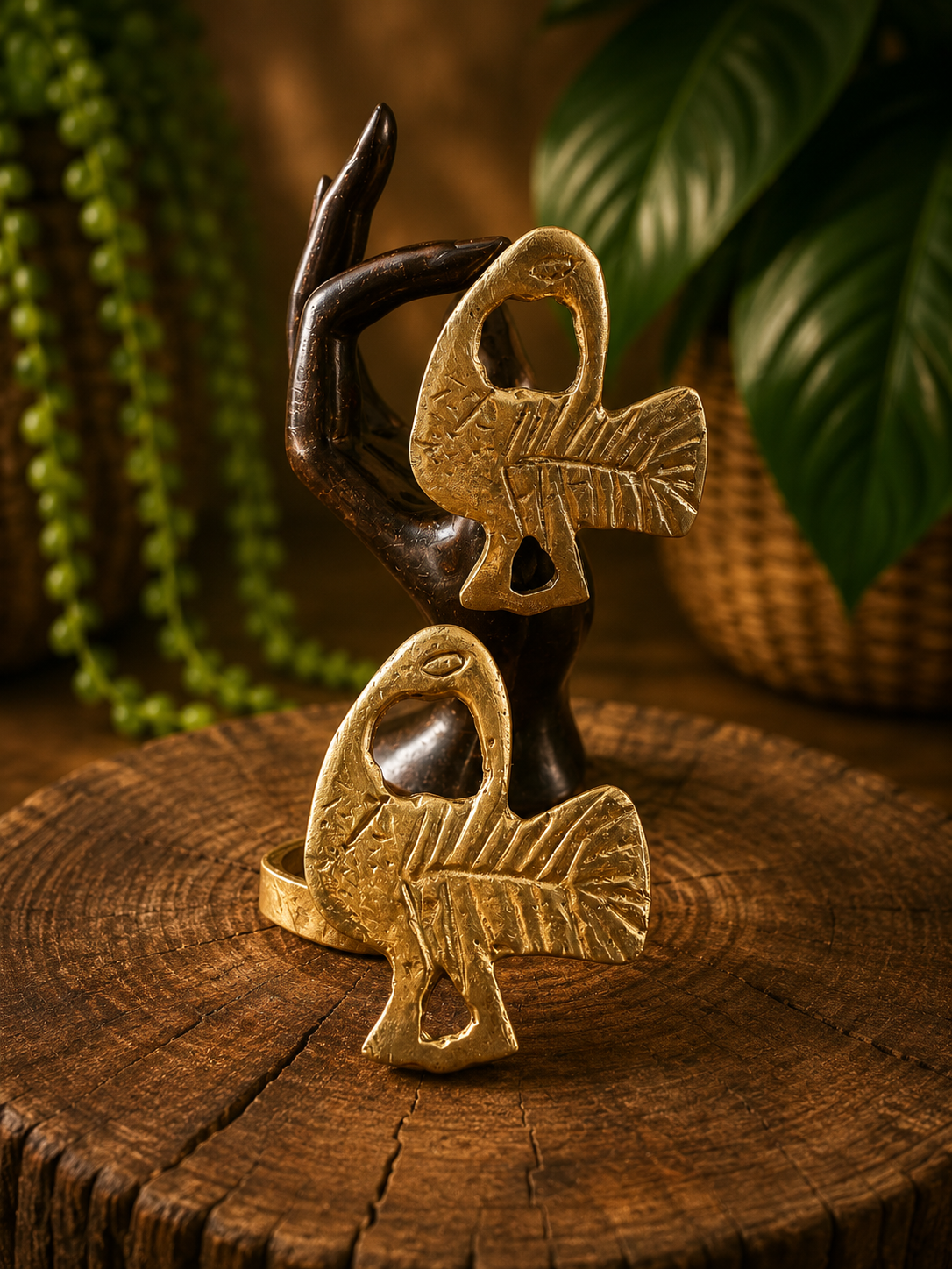 Brass Bracelet & Ring Sets