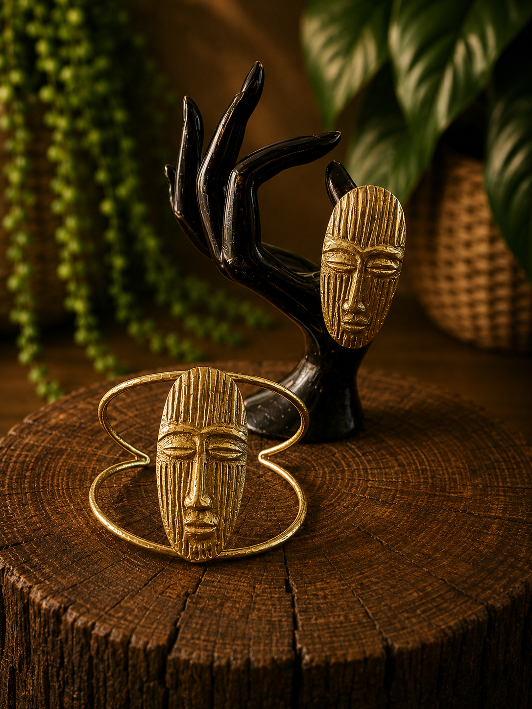 Brass Bracelet & Ring Sets