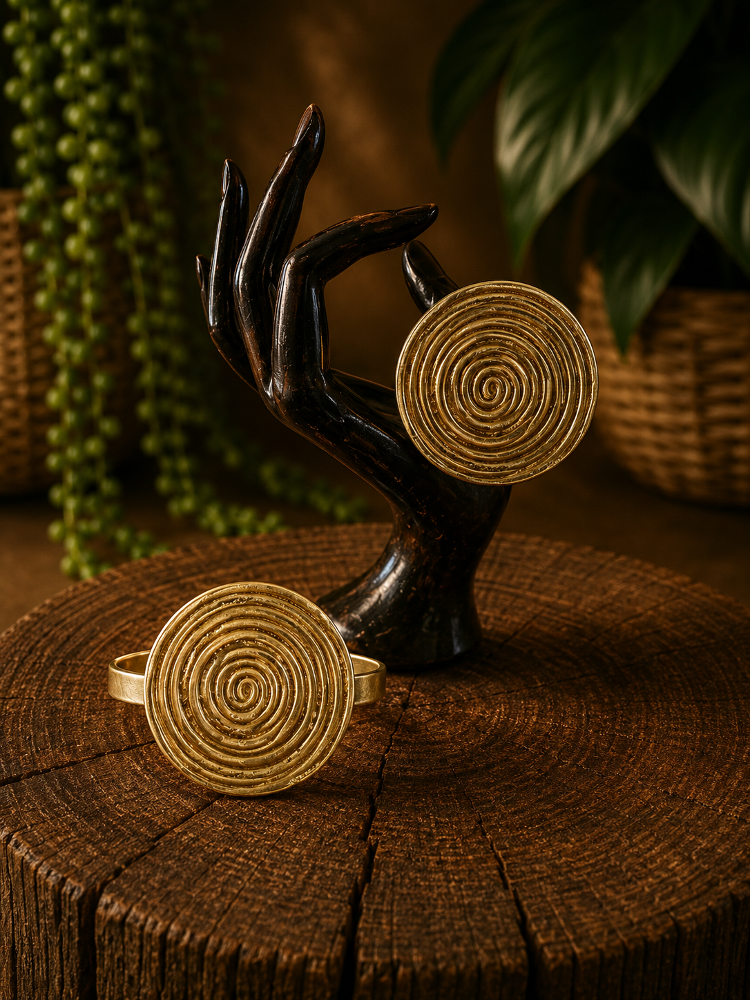 Brass Bracelet & Ring Sets
